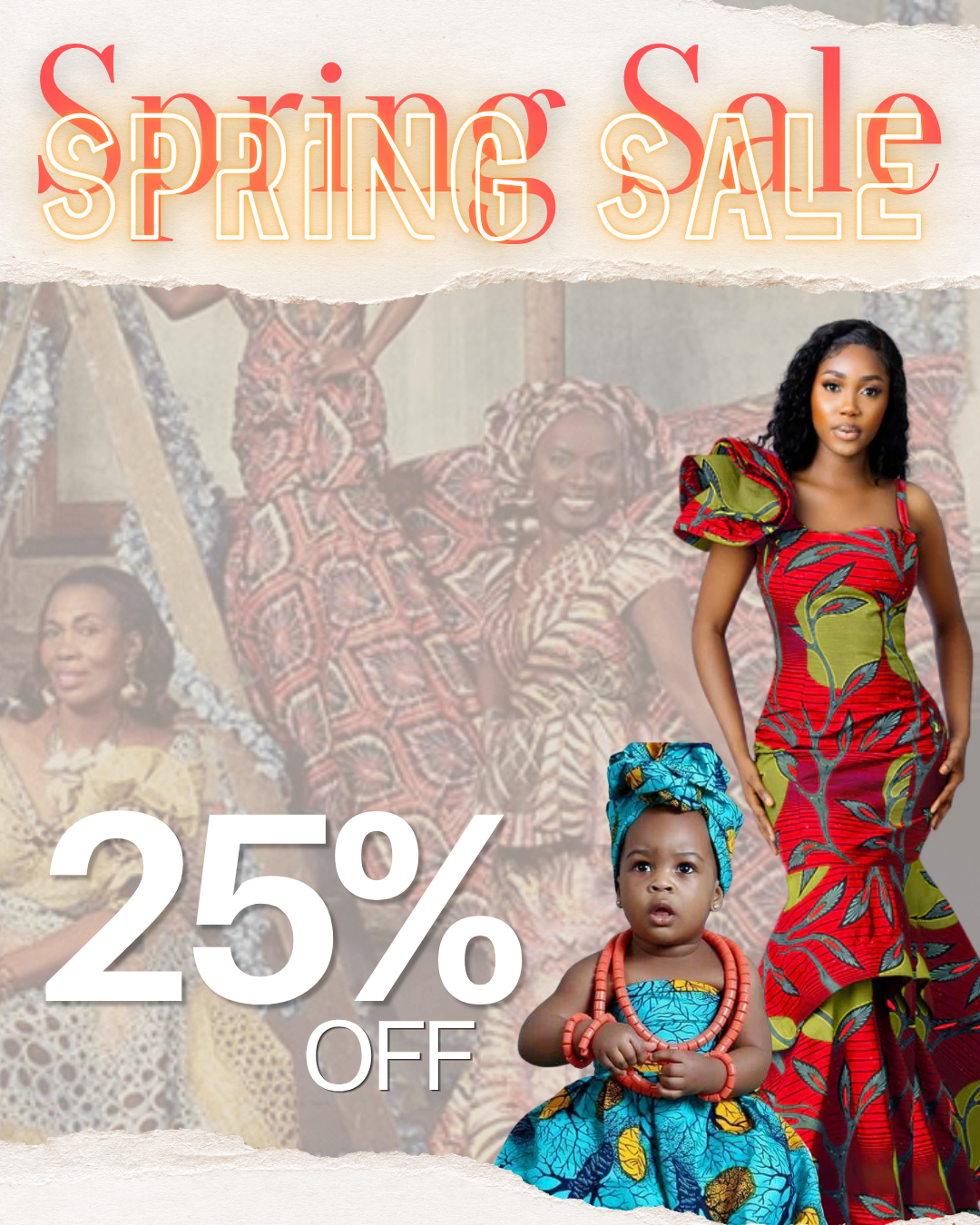 25% SPRING SALE